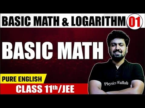 BASIC MATH - LOGARITHM 01 | Basic  Math | Math | Pure English | Class 11th /JEE thumbnail