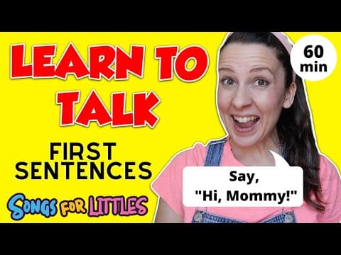 First Sentences for Toddlers | Learn to Talk | Toddler Speech Delay | Speech Practice Video English thumbnail