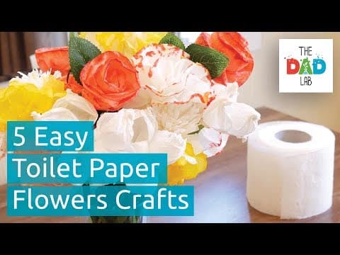 How To Make 5 Different Flowers With Toilet Paper | Easy Craft thumbnail