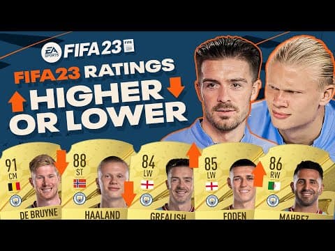 MAN CITY FIFA 23 RATINGS! | “If it’s higher, I will leave” 👀😂 " | Grealish, Haaland, Ake & Palmer! thumbnail