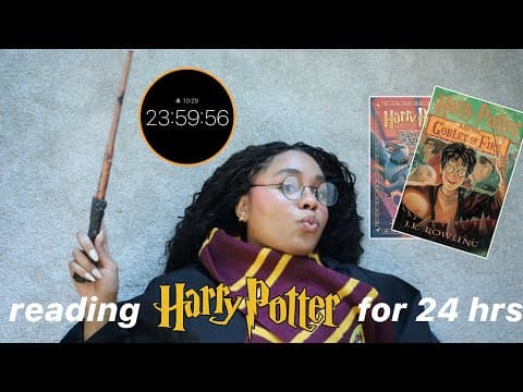 Reading the Harry Potter series 🧙‍♂️⚡🪄 for 24 hours straight and now I'm officially a Potterhead thumbnail