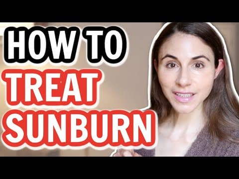7 TIPS TO TREAT A SUNBURN 😳 Dermatologist @DrDrayzday thumbnail