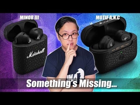 Marshall Minor III and Motif ANC 🔥 Marshall's BIG Comeback! But... thumbnail
