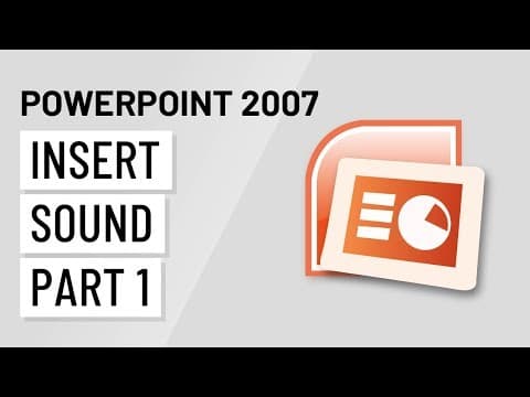PowerPoint 2007: Sound PT-1 thumbnail
