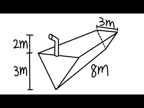 Calculating Work, pumping water out of a tank, calculus 2 tutorial, application of integration thumbnail