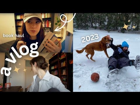 a week in the new year | book haul, new habits & reading thumbnail