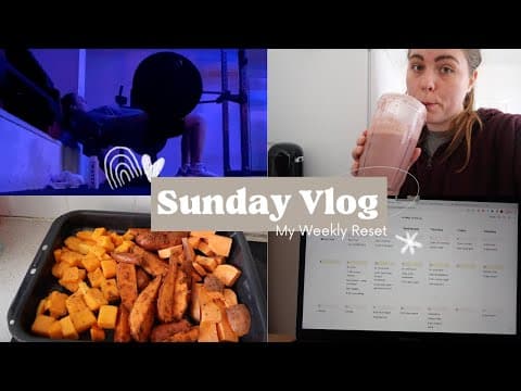 Sunday Reset Vlog - My Productive Weekly Cleaning and Planning Routine thumbnail