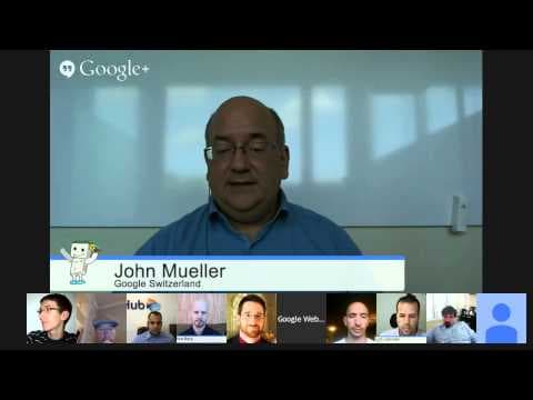 English Google Webmaster Central office-hours hangout thumbnail