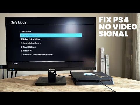 How to Fix No Image or Black Screen on PS4 thumbnail