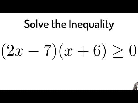 #34. Solve the Polynomial Inequality using the Test Point Method thumbnail