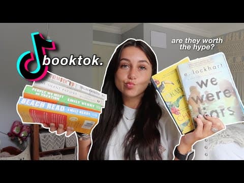 my review of TikTok *booktok* recommended books! (are they worth the hype?) thumbnail