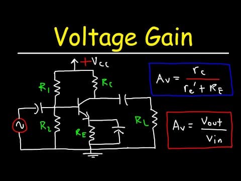 How to Calculate Voltage Gain of a Transistor Amplifier thumbnail