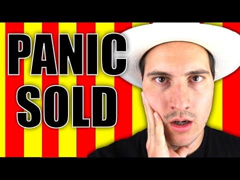 This is a panic sell thumbnail