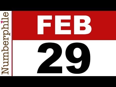 29 and Leap Years - Numberphile thumbnail