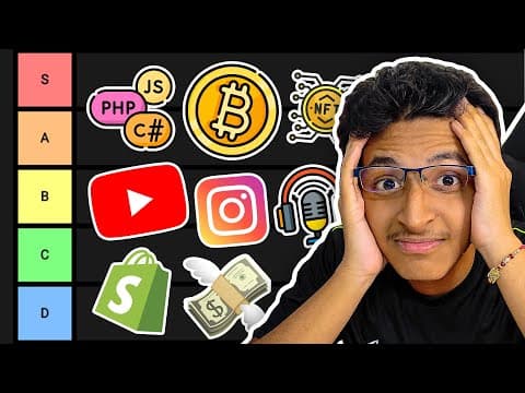 The BEST Ways to Make Money in 2022 | Side Hustle Tier List thumbnail