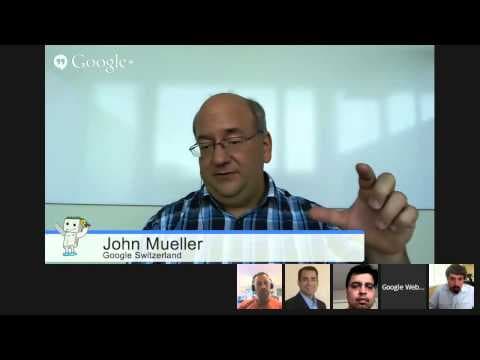 English Google Webmaster Central office-hours hangout thumbnail