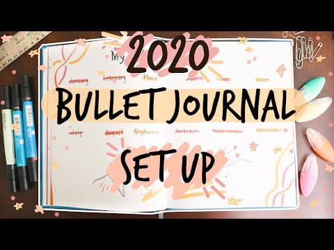 My 2020 Bullet Journal Set Up | JustAli thumbnail