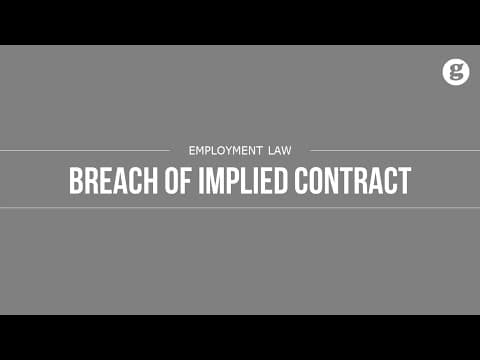 Breach of Implied Contract thumbnail