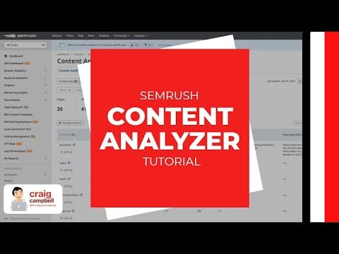 SEMRush Content Analyzer Tutorial thumbnail