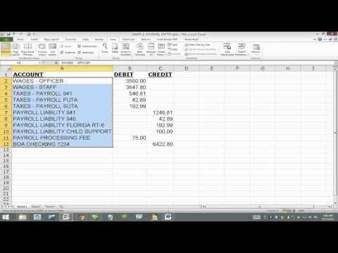 Import Journal Entry into QuickBooks Desktop (From Excel) using IIF File thumbnail