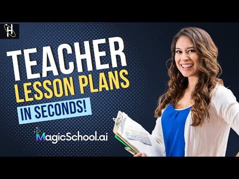Generate ANY Lesson Plan in Seconds with MagicSchool.ai! thumbnail
