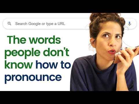 The most searched ‘HOW TO PRONOUNCE’ words on Google (and how to pronounce them) thumbnail