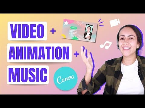 How to Create Videos with Animations and Music in Canva FOR FREE! - Updated Tutorial thumbnail