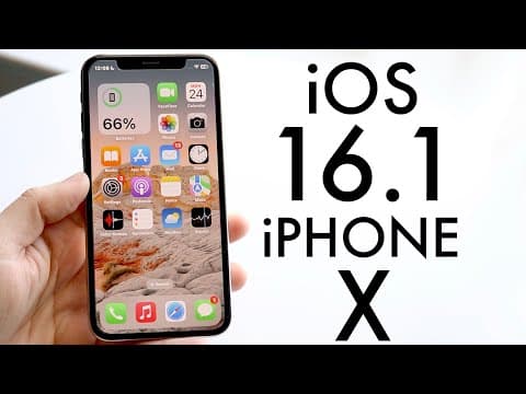 iOS 16.1 On iPhone X! (Review) thumbnail