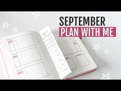 Bullet Journal SEPTEMBER PLAN WITH ME 2018 | Dutch Door Weekly Spread thumbnail