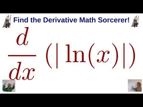 The Derivative of f(x) = |ln(x)| thumbnail
