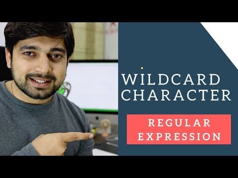 WildCard Character Regular expressions thumbnail