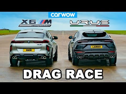 Lamborghini Urus v BMW X6M - DRAG RACE thumbnail