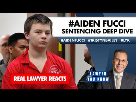Real Lawyer Reacts: #aidenfucci Sentencing Deep Dive thumbnail