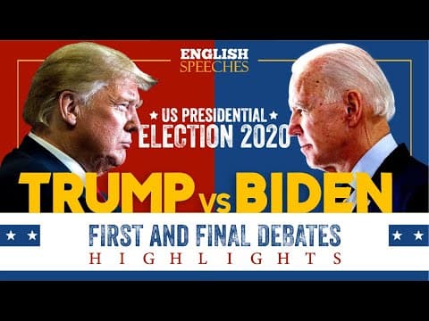 ENGLISH SPEECH | US PRESIDENTIAL DEBATES 2020: Highlights (English Subtitles) thumbnail