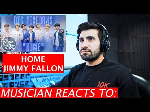 Musician Reacts To BTS | Home | Jimmy Fallon thumbnail
