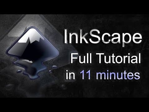 InkScape - Tutorial for Beginners in 11 MINUTES!  [ COMPLETE ] thumbnail