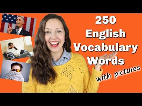 250 Important English Vocabulary Words with pictures thumbnail