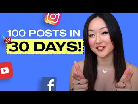 How to Post 100 Social Media Contents Monthly thumbnail