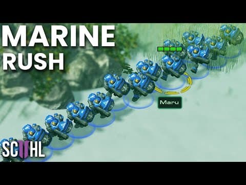 Maru’s Mass Marine Rush vs. Scarlett - Starcraft 2 thumbnail