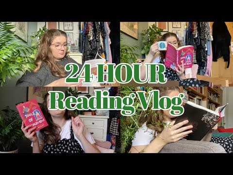 How Much Can I Read in a 24 Hour Vlog + Starting #NaNoWriMo | ad thumbnail