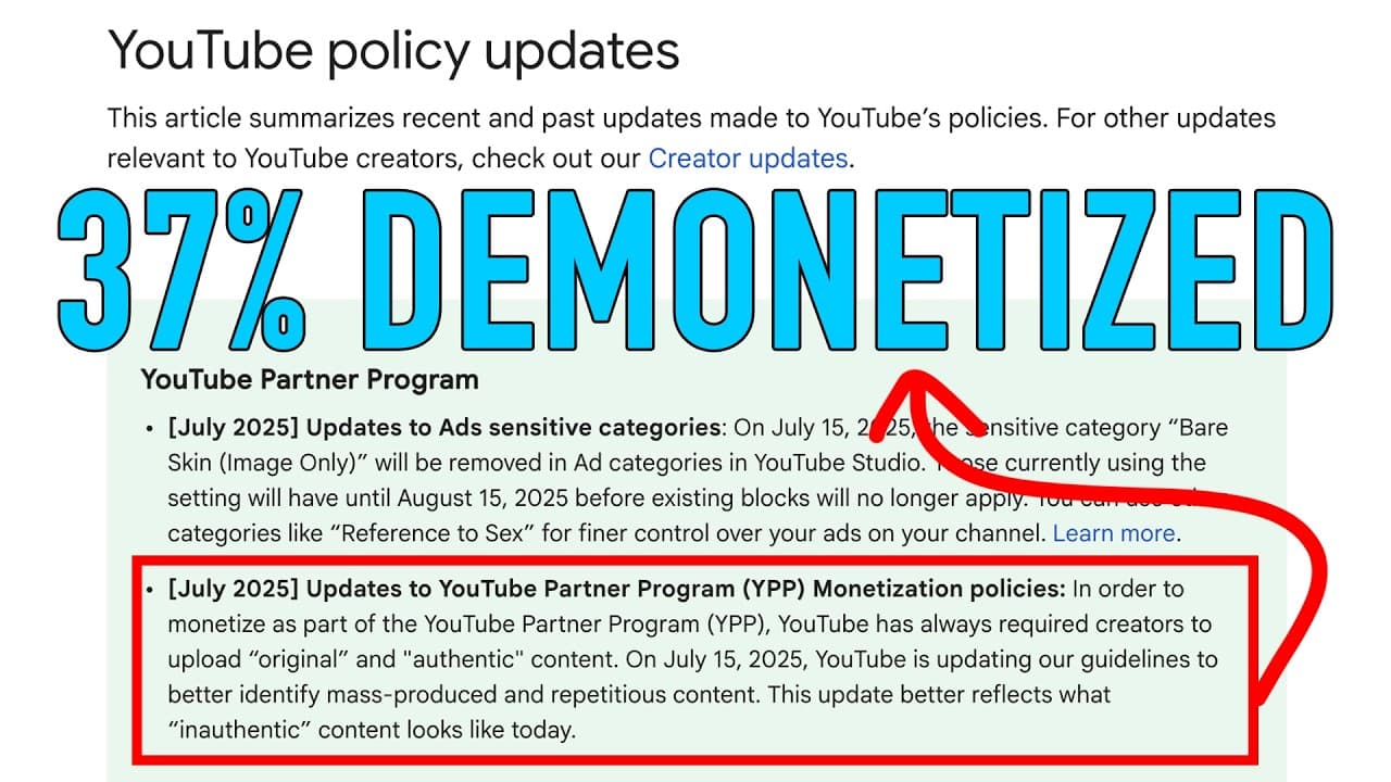 YouTube video player