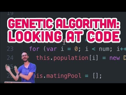 9.4: Genetic Algorithm: Looking at Code - The Nature of Code thumbnail