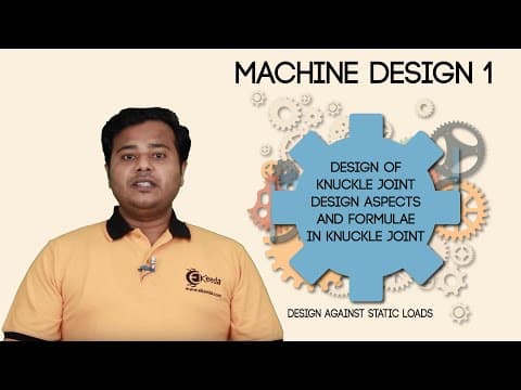 Design Of Knuckle Joint Design Aspects And Formulae In Knuckle Joint - Design Against Static Loads thumbnail