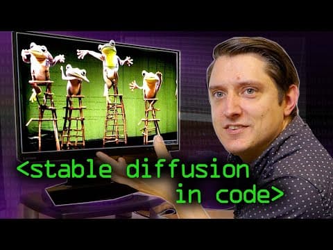 Stable Diffusion in Code (AI Image Generation) - Computerphile thumbnail