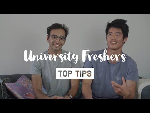 University Freshers - 5 Top Tips (2018) thumbnail