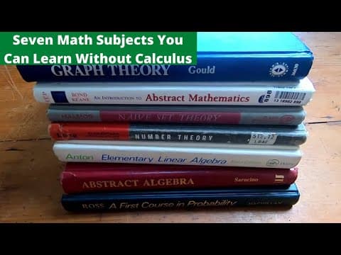 Seven Math Books for Seven Math Subjects You can Learn Without Calculus thumbnail