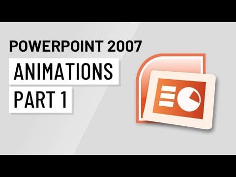 PowerPoint 2007: Animations Part 1 thumbnail