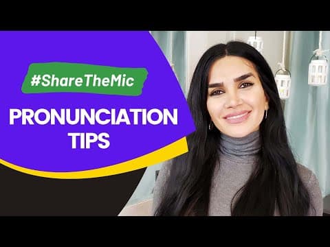 The 6 Elements Of English Pronunciation With @Firuzeh| #ShareTheMic thumbnail