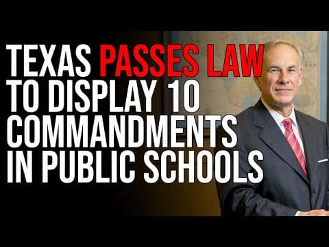 Texas Passes Law To Display 10 Commandments In Public Schools thumbnail