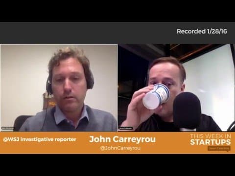 WSJ's John Carreyrou: before he died Theranos Chief Scientist told wife nothing was working thumbnail